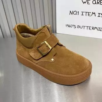 Замшевые балетки женские зимние ботильоны на платформе повседневная обувь дизайнерские короткие плюшевые хлопковые ботинки трендовые зимние ботинки для ходьбы женские 35