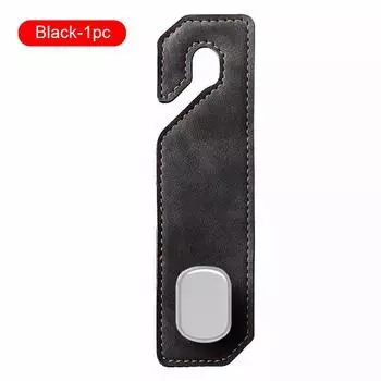 Замшевые двойные крючки, универсальный крючок для спинки автомобильного сиденья, подголовник, сумка, бутылка, вешалка для хранения мелочей, автомобильный органайзер, держатель, крепление, автомобильные аксессуары для интерьера Single hook type чёрный