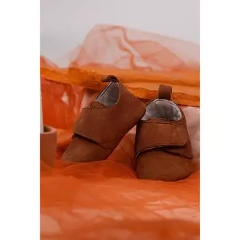 Замшевые кожаные детские туфли Pam Tan