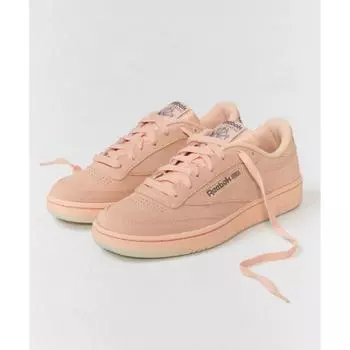 Замшевые кроссовки REEBOK Club C 85 персикового цвета 100074167 230