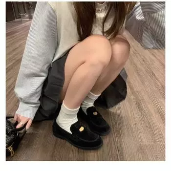 Замшевые туфли для женщин 34 чёрный