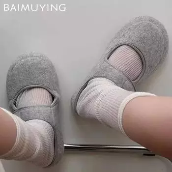 Замшевые женские балетки модные туфли Мэри Джейн женские 2025 тренд зимние новые милые симпатичные кроссовки для студентов женские туфли 35 серый