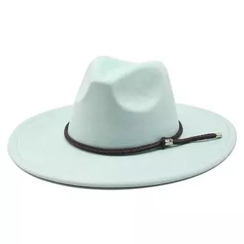 Замшевый цилиндр для мужчин и женщин, большая шляпа с карнизом, плоская кромка, шляпа джентльмена, джазовая шляпа M56-59cm