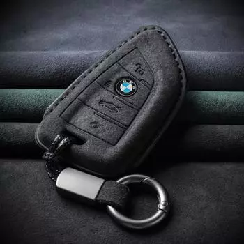 Замшевый кожаный чехол для ключей от машины для BMW X1 X3 X5 X6 Series 1 2 5 7 F15 F16 E53 E70 E39 F10 F30 G30, брелок с дистанционным управлением D