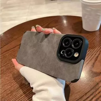 Замшевый плюшевый кожаный чехол для iPhone 15 14 Pro 13 12 11 Pro Max XR XS X 7 8 Plus SE 2022, роскошный силиконовый противоударный защитный чехол для линз iPhone 15 Pro Max