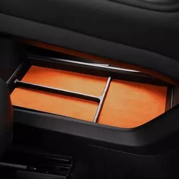 Замшевый ящик для хранения под центральной консолью ZEEKR 001, автомобильный Стайлинг, внутренний подлокотник, органайзер синий