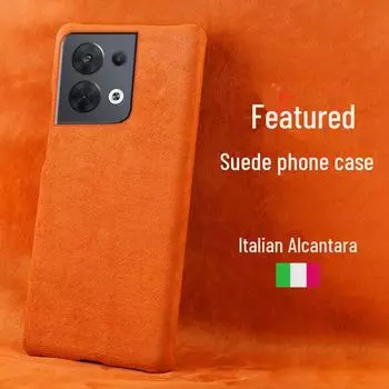 Замшевый ультратонкий защитный чехол Half-Cover для мобильных телефонов OPPO Reno8/8Pro/Reno8Pro+ Reno9 Pro темно-серого