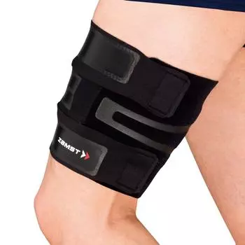 Zamusuto (ZAMST) Thin Supporter for Thighs FILMISTA Thigh (Firumisuta Sai) Black L Size 377803