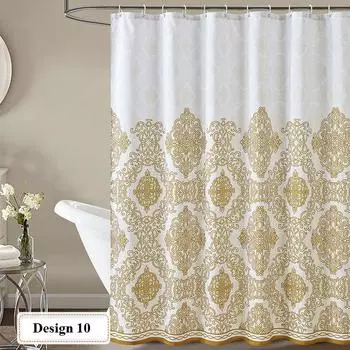 Занавеска для душа из полиэстера с цветочным принтом, водонепроницаемая, для душа, экологически чистая, в наличии, утолщенная, для дома, Ikhethini Lokuhlamba 80(W)x180(H)cm