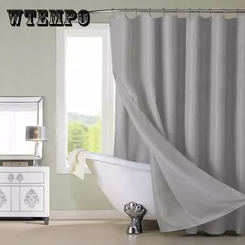 Занавеска для душа Маленький абстрактный узор в горошек с модным милым черно-белым монохромным пузырем для детей Водонепроницаемый полиэстер 180*180cm