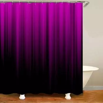 Занавеска для душа в ванной комнате с комплектом напольных ковриков Износостойкая Быстросохнущая Моющаяся Не выцветает Легко красный