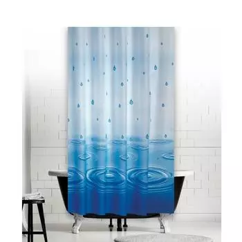 Занавеска для душа в ванной комнате с двойной створкой - 2 шт.