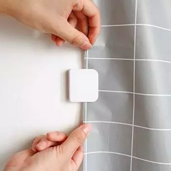 Занавеска для душа, зажим для брызг, настенное крепление, брызговик, минималистичный зажим для занавески для ванной, аксессуары для ванной комнаты белый