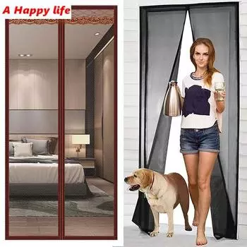 Занавеска для двери, окна, летняя антимоскитная сетка, защита от насекомых, летающих насекомых, дверная сетка, занавеска на липучке, сетка, декор для двери 70x200cm