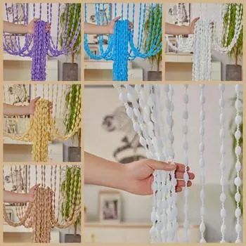 Занавеска из бисера с кисточками, дверная занавеска, оконная занавеска с кисточками, занавеска для двери из бисера, домашний декор шампанского