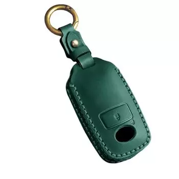ZANEKO Key Compatible with Toyota Daihatsu New Smart Key Genuine Leather Key Holder Case, Raize, Roomy, Rocky, Taft, Tanto, Custom, Case, (Green)