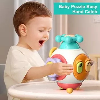 Занятая доска, захватывающая мяч, сенсорная игрушка, мультяшный настольный спиннер, игрушки, красочная ручная ловля, ручка для мяча, обучающие развивающие игрушки, подарок для детского душа