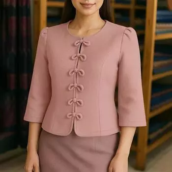 ZANZEA Женская повседневная блузка с круглым вырезом и рукавом 3/4 S