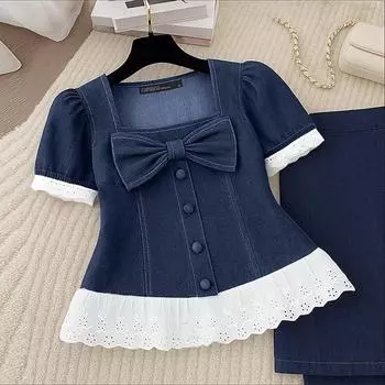 ZANZEA Женская повседневная блузка с квадратным вырезом и короткими рукавами, в стиле пэчворк S