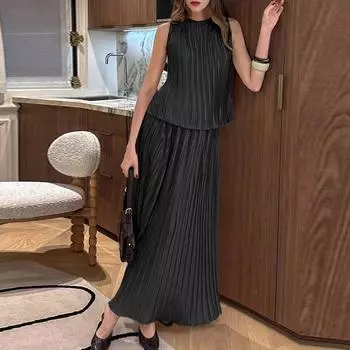 ZANZEA Женские безрукавки, топы и длинные юбки, летние комплекты из двух частей S