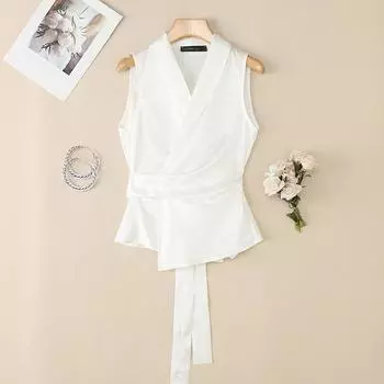 ZANZEA Женские летние повседневные майки без рукавов с V-образным вырезом S