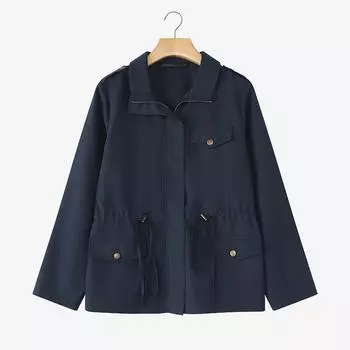 ZANZEA Женские повседневные кардиганы на молнии с длинным рукавом, тонкие куртки S