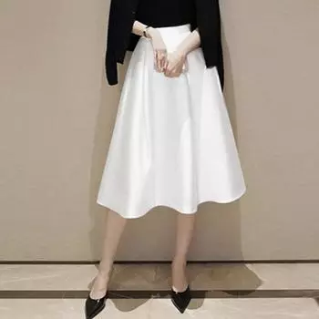 ZANZEA Женские повседневные однотонные свободные летние юбки 3XL