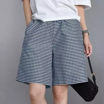 ZANZEA Женские повседневные свободные летние шорты с эластичным поясом и сетчатым принтом S