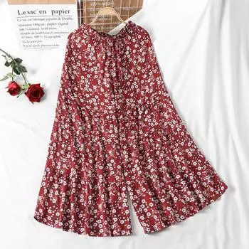 ZANZEA Женские свободные брюки-палаццо с эластичной резинкой на талии, широкие брюки, брюки 2XL синий