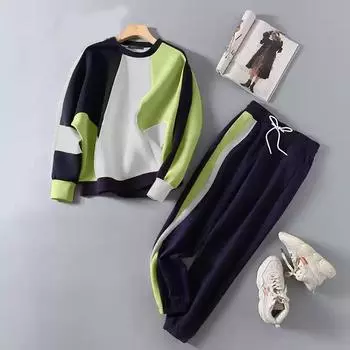 ZANZEA Женские толстовки, повседневные брюки, комплекты из двух предметов S зелёный