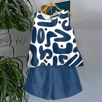 ZANZEA Женский летний комплект из жилета без рукавов с круглым вырезом и шортами S жёлтый