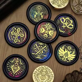 Западная мифология серия огненная краска воск запечатывание штампы латунная головка штампа самодельный конверт логотип запечатывание приглашение на вечеринку скрапбукинг