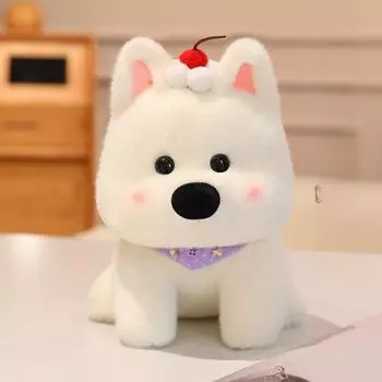 Западная Милая Плюшевая Кукла Хайленда с Дизайном Шляпы и Шарфа для Игры Детская Purple Triangle