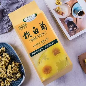 Чай из белой хризантемы Западного озера Ханчжоу, травяной чай Hangbaiju Natural Health Tea 150 г 150g