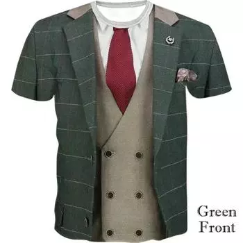 Западный костюм, футболки с 3D принтом для мужчин, высокое качество, мужской индивидуальный деловой костюм, футболки с 3D дизайном, летние топы с принтом XXS