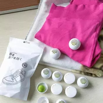 Запах обуви Ароматная обувь для ног Уход за обувью Дезодорант Шарик для обуви Шкаф для обуви Bola Deodoran Kasut Для женщин и девочек Дезодорант-спрей Шарик Прочный для дома 6Pcs/Bag