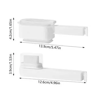 Запаивающие зажимы для пищевых пакетов с крышкой, герметичный зажим для выпуска, герметичный герметичный пакет для хранения чая G3E1 1pcs-L