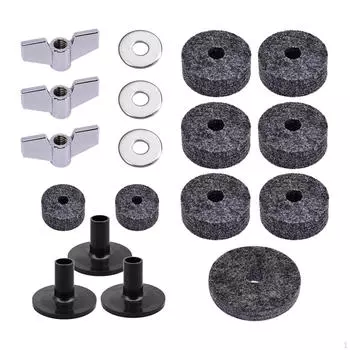 Запасная часть барабана, замена фетровой шайбы для тарелки, аксессуары, набор насадок для серый