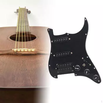 Запасная часть звукоснимателя для электрогитары, звукосниматели SSH, защита от царапин для электрогитары чёрный