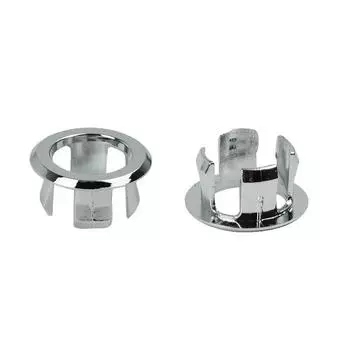 Запасная крышка для раковины, круглое кольцо, популярная керамическая раковина, хромированная отделка, высококачественные пластиковые принадлежности для ванной комнаты, 2 шт., кольцо с пролитой водой, ювелирные изделия 3