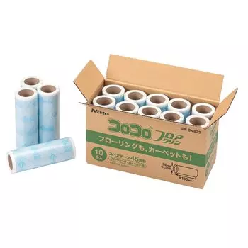 Запасная лента для чистки пола Nitoms CoroCoro, совместимая с напольными покрытиями и 45 10 рулонами белых ковров, кругами, C4823, белый