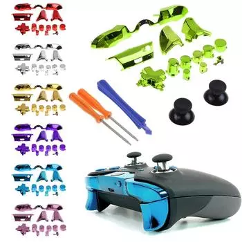 Запасной бампер LB RB триггерные кнопки детали полный набор кнопок бампер триггерная кнопка D-pad LT RT комплект кнопок для Xbox One Elite красный
