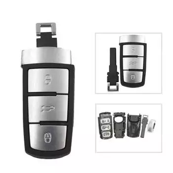 Запасной чехол для автомобильных ключей с 3 кнопками, смарт-брелок, пустой корпус для Passat B6