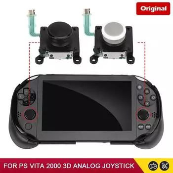 Запасной оригинальный новый черный белый 3D джойстик для PSV 2000 3D аналоговый джойстик с джойстиком для PS Vita PSVita 2000 аналоговая рукоятка чёрный