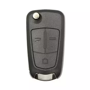 Запасной пустой корпус выкидного ключа для Opel Astra H Corsa D Vectra C Zafira 2 с 3 кнопками, чехол для дистанционного ключа от машины, необрезанное лезвие, 3 кнопки