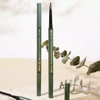 Запасной устойчивый к смазыванию долговечный модный карандаш для бровей с кистью для бровей, инструмент для макияжа