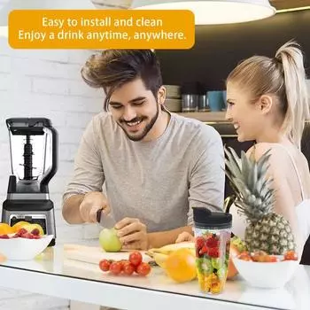 Запасные части для блендера для чашек Ninja емкостью 24 унции с крышками. Набор экстракторных лезвий с 7 ребрами. Не содержит BPA. Можно мыть в посудомоечной машине. Аксессуар для блендера, совместимый с BL2012. set