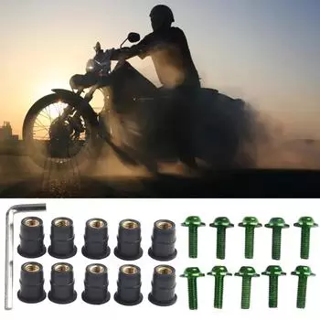 Запасные части для гаек лобового стекла 10 шт. Анодированные алюминиевые аксессуары резиновые бирюзовый