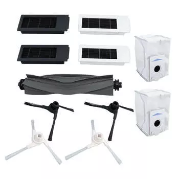 Запасные части для подметального робота Основная щетка Боковая щетка Фильтр Сетка Пылесборник Запасные аксессуары для X2 X2pro