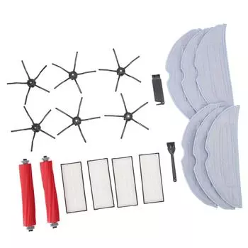 Запасные части для подметальной машины ABS Высокоэффективный пылесборник Основная боковая щетка Фильтр Ragset для Roborock